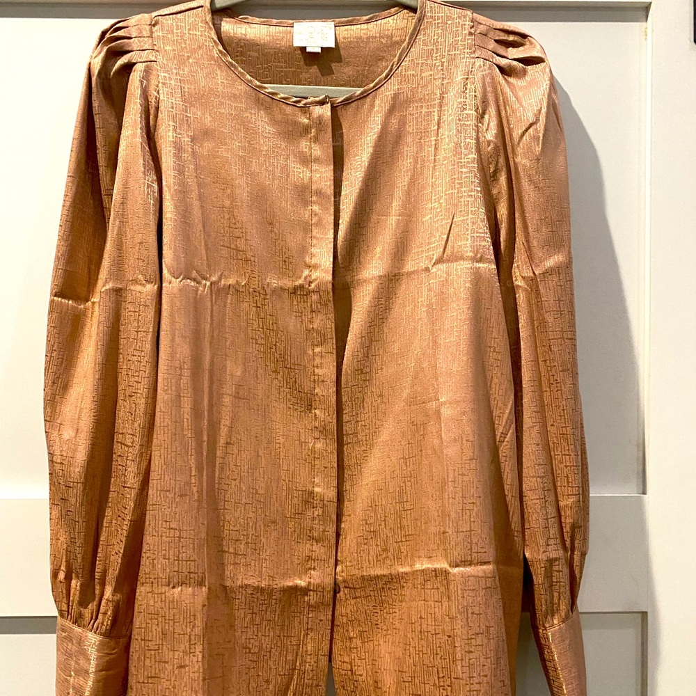 Rose gold blouse size S